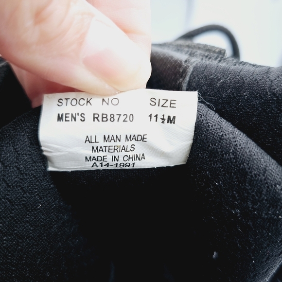 Reebok #RB8720 Men's Side-Zip Tactical Boot - Black - size 11.5 - Picture 12 of 14